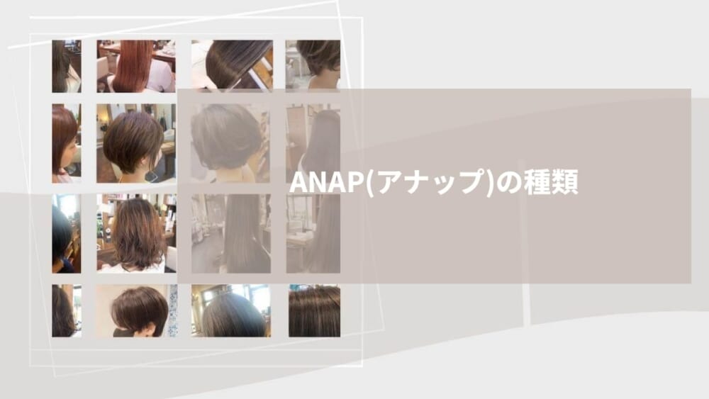 ANAP（アナップ）の種類